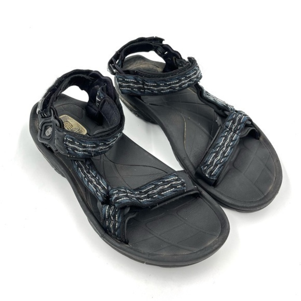 Teva Terra Fi 5 Black Blue Water Sport Hiking Trail Sandals 4134 Size 11